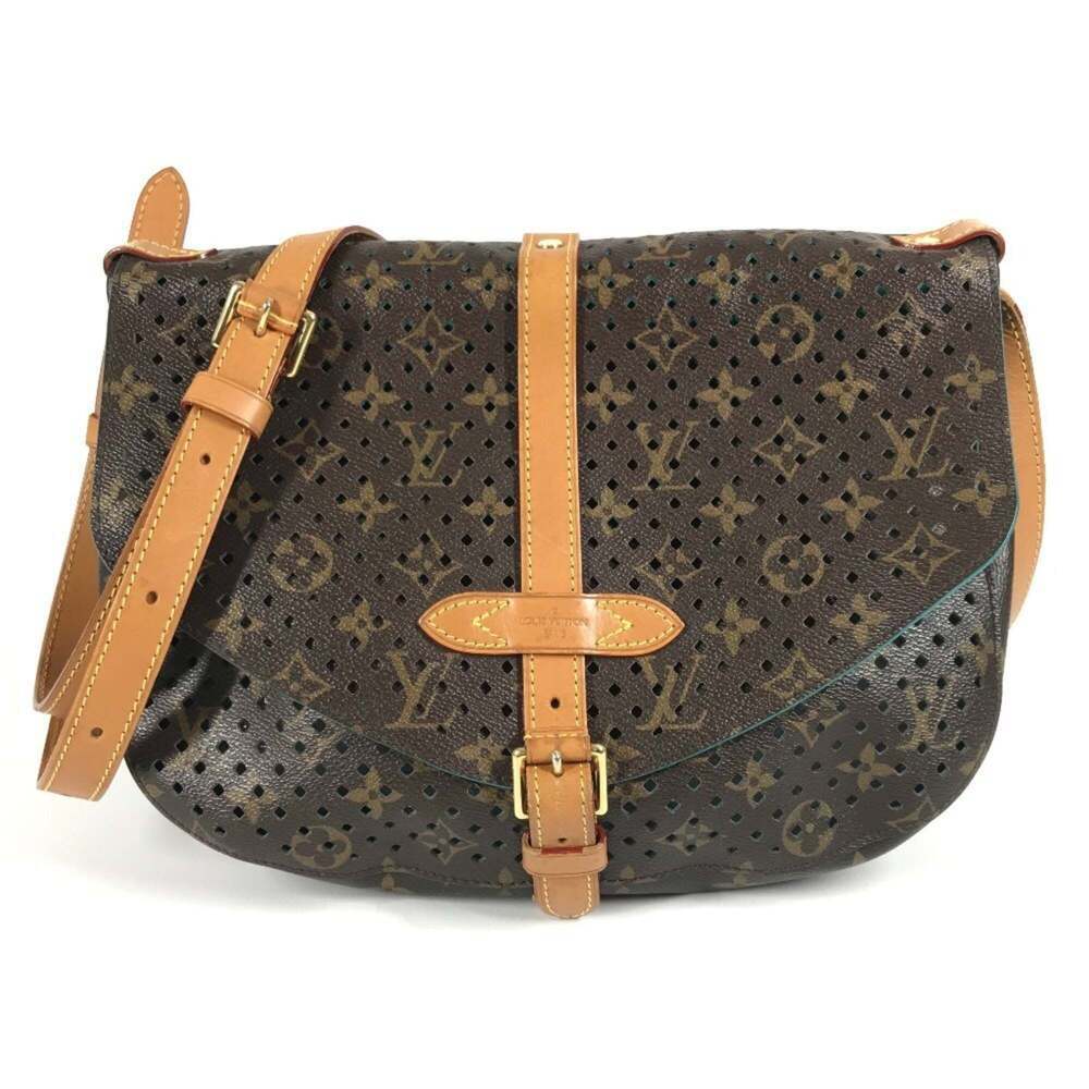 LOUIS VUITTON Brown Monogram Canvas Shoulder Bag